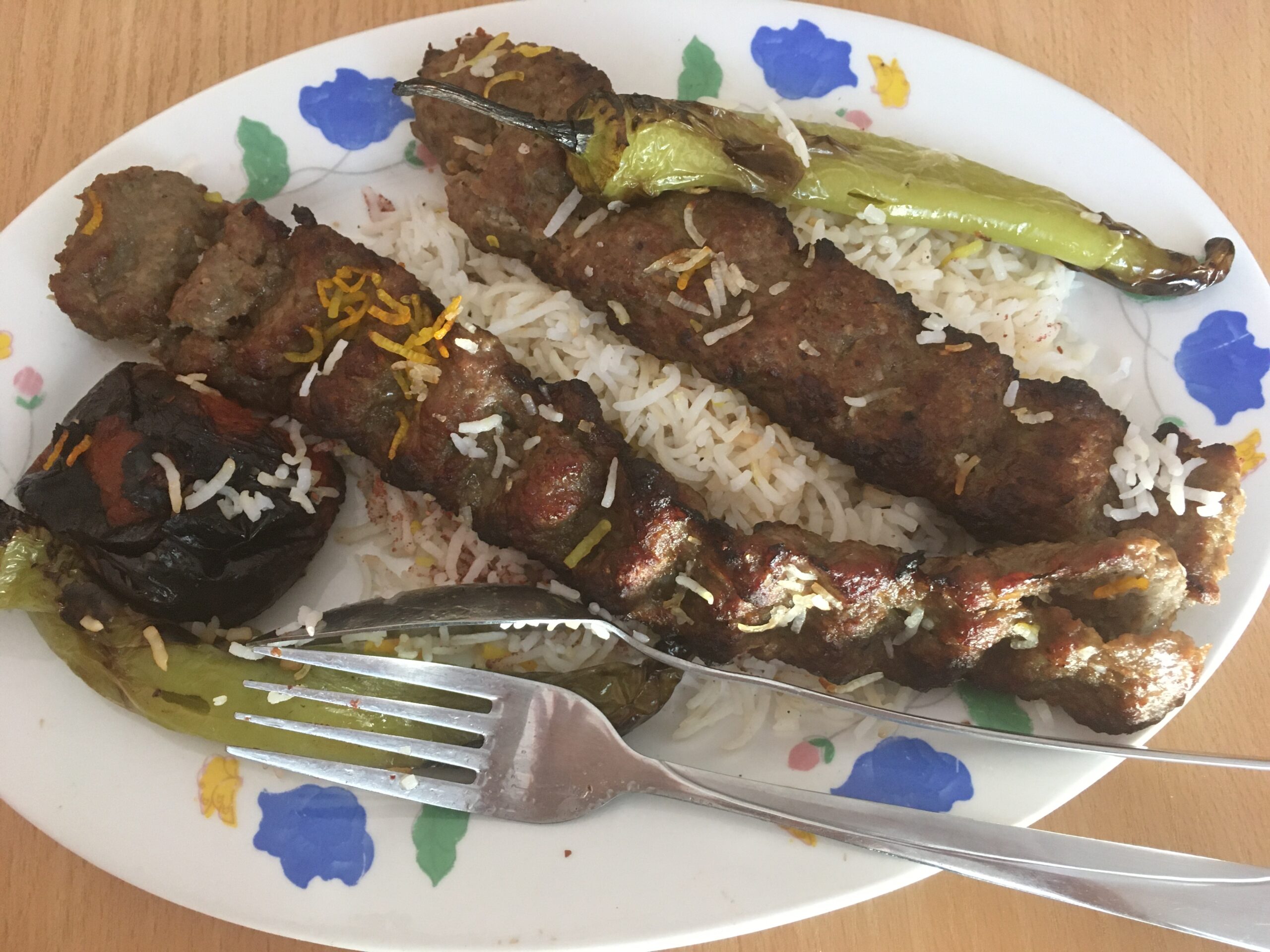 Chelow Kabab-e Kubideh